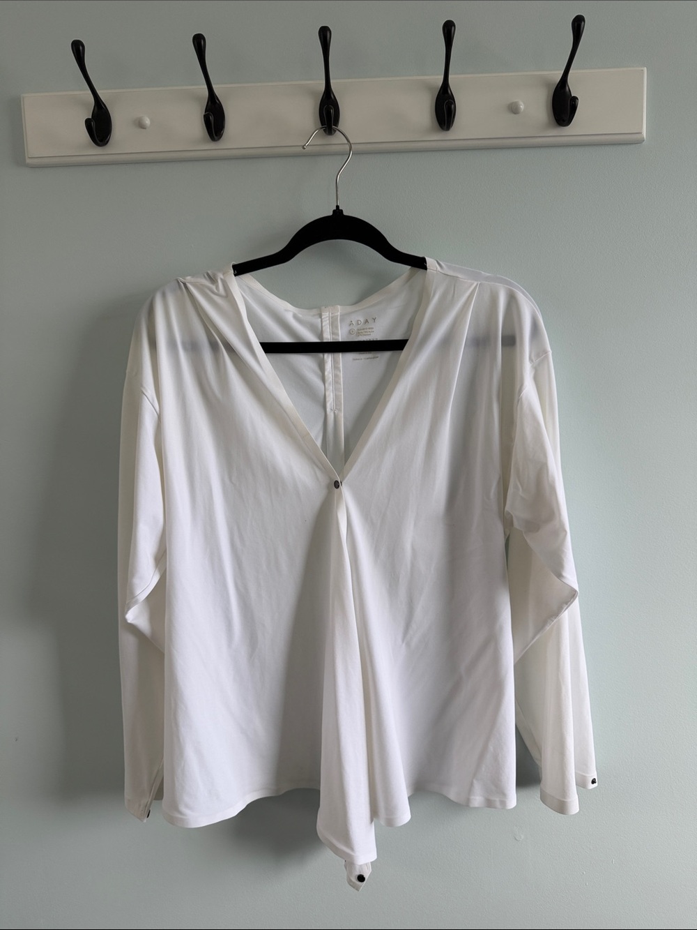 ADAY That's A Wrap Top, White, Size S